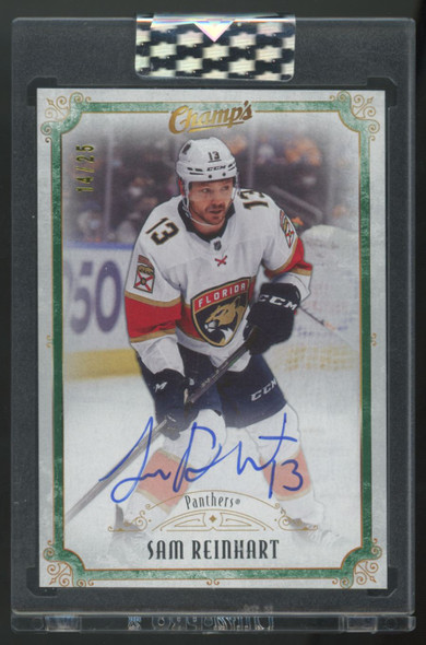 2021-22 Upper Deck Clear Cut Sam Reinhart Champ's Auto /25 #C-SR