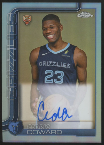 2025-26 Topps Chrome Cedric Coward RC Auto Refractor #TCAR-CC
