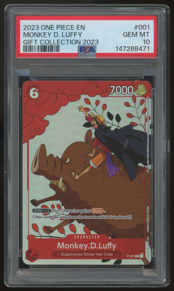 2023 One Piece Monkey D. Luffy Gift Collection Promo #001 PSA 10