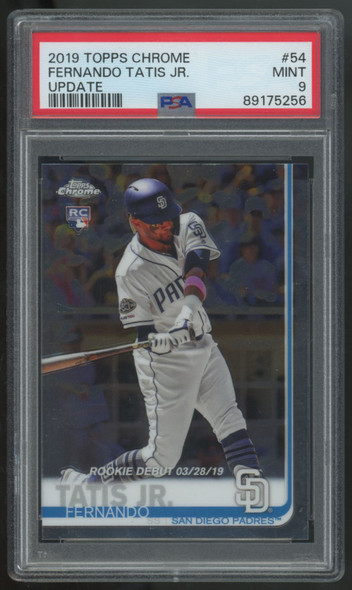 2019 Topps Chrome Fernando Tatis Jr. RC Update #54 PSA 9 *256