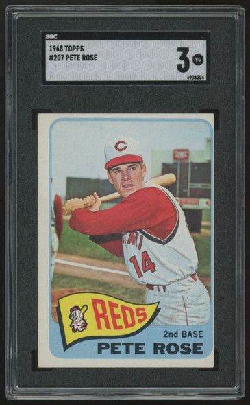 1965 Topps Pete Rose #207 SGC 3