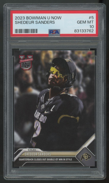 2023 Bowman U Now Shedeur Sanders #5 PSA 10 *762
