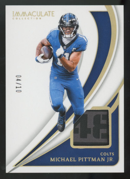 2024 Immaculate Collection Michael Pittman Jr. Gold Patch /10 #83
