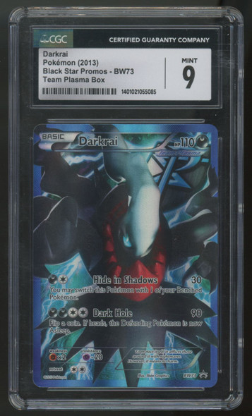 2016 Pokemon Darkrai Team Plasma Box Promo #BW73 CGC 9