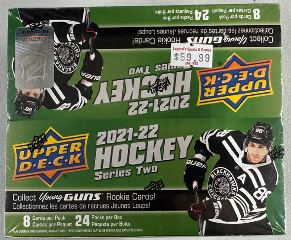 2021/22 Upper Deck Hockey Series 2 Retail Box