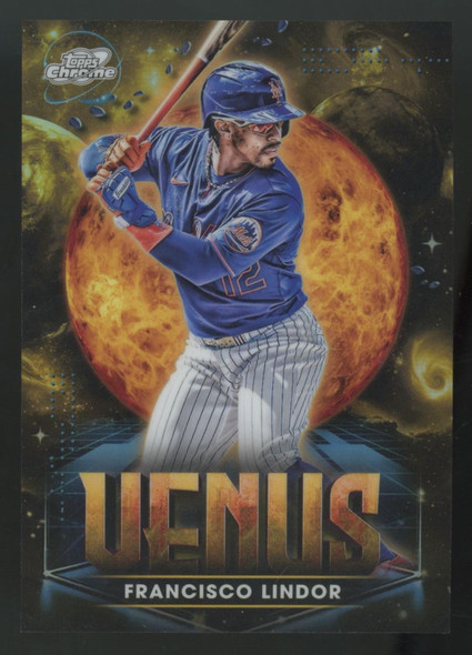 2025 Topps Chrome Cosmic Francisco Lindor Planetary Pursuit Venus SSP #PPV-4