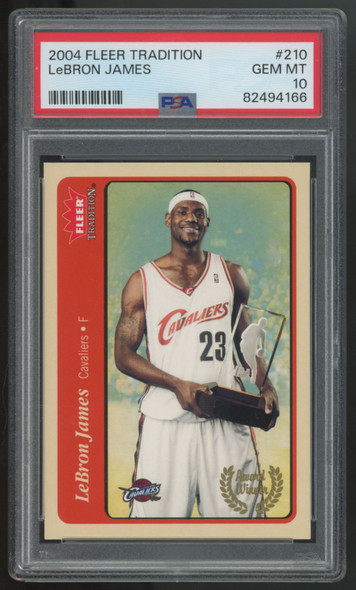 2003-04 Fleer Tradition LeBron James #210 PSA 10