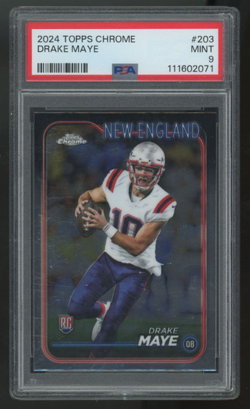 2024 Topps Chrome Drake Maye RC #203 PSA 9