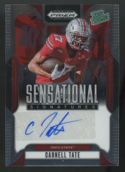 2025 Panini Prizm Draft Carnell Tate Rated Prospect Sensational Auto #SS-CTA