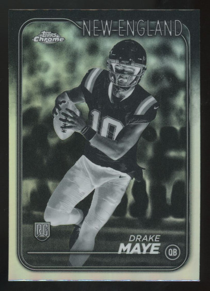 2024 Topps Chrome Drake Maye RC Negative Refractor #203