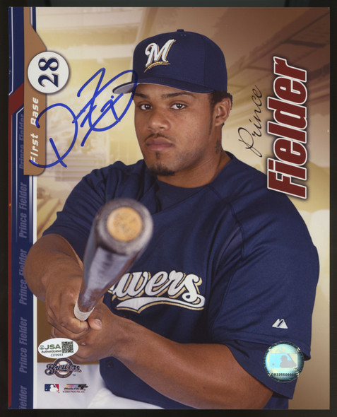 Prince Fielder Signed Autographed 8x10 Photo JSA *933