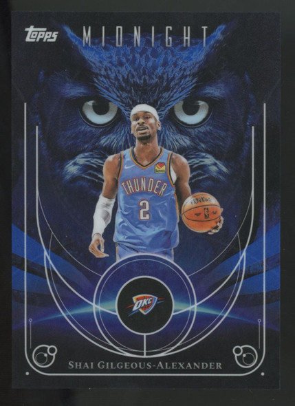 2025-26 Topps Midnight Shai Gilgeous-Alexander Night Owls SP #NO-4