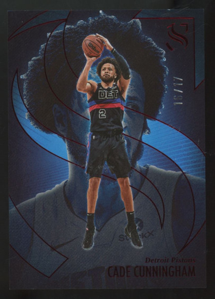 2024-25 Panini Silhouette Cade Cunningham Red /17 #50