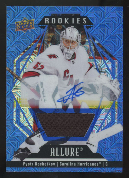 2022-23 Upper Deck Allure Pyotr Kochetkov RC Blue Line Patch Auto RPA /75 #108