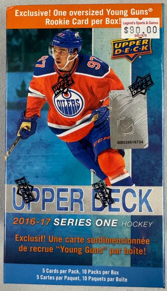 2016/17 Upper Deck Series 1 Hockey Blaster Box