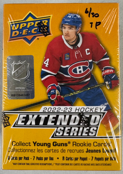 2022/23 Upper Deck Extended Series Hockey Blaster Box
