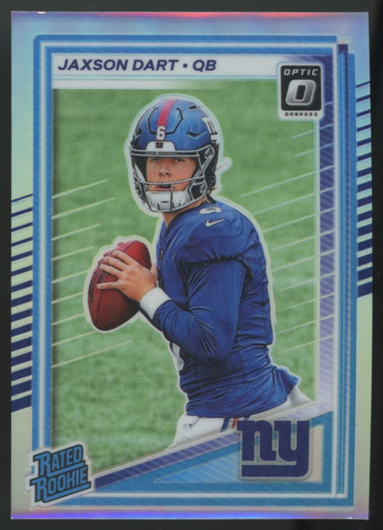 2025 Donruss Optic Jaxson Dart RC Rated Rookie Silver Holo #273