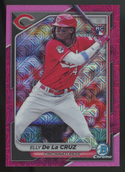 2024 Bowman Mega Elly De La Cruz RC Fuchsia Refractor /299 #22