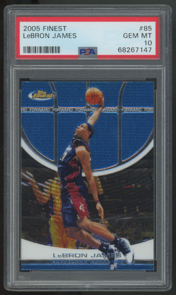 2005-06 Topps Finest LeBron James #85 PSA 10