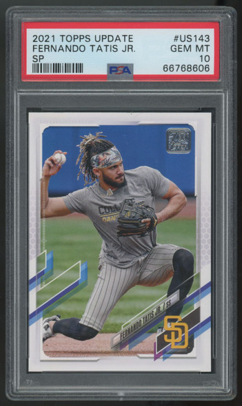 2021 Topps Update Fernando Tatis Jr. SP #US143 PSA 10