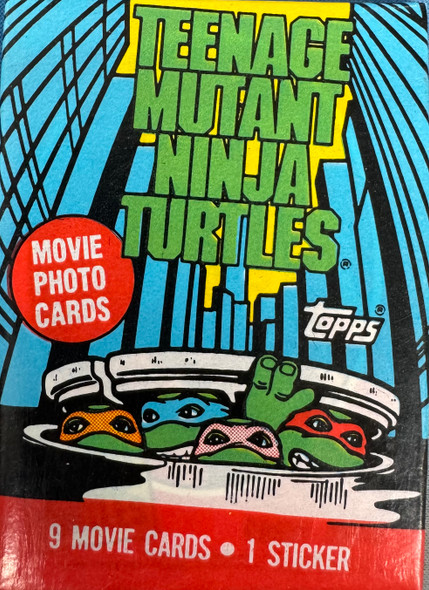 1990 Topps Teenage Mutant Ninja Turtles The Movie Wax Pack