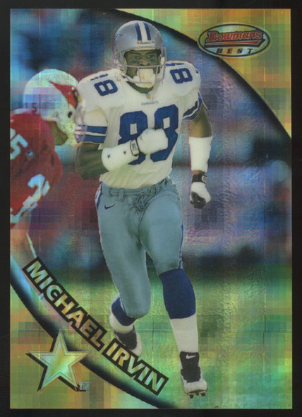 1997 Bowman's Best Preview Michael Irvin Atomic Refractor #BBP8