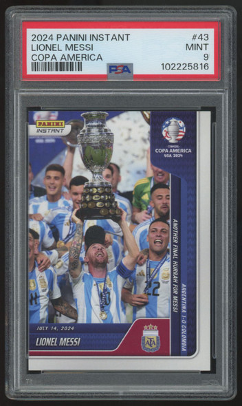 2024 Panini Instant Lionel Messi COPA America /12674 #43 PSA 9