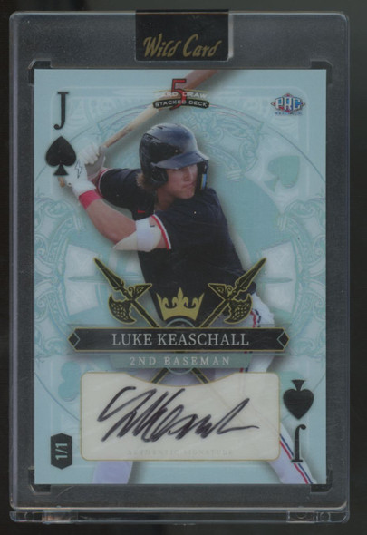 2024 Wild Card 5 Card Draw Luke Keaschall RC Blue Jack Auto 1/1 #SDHS-LKA