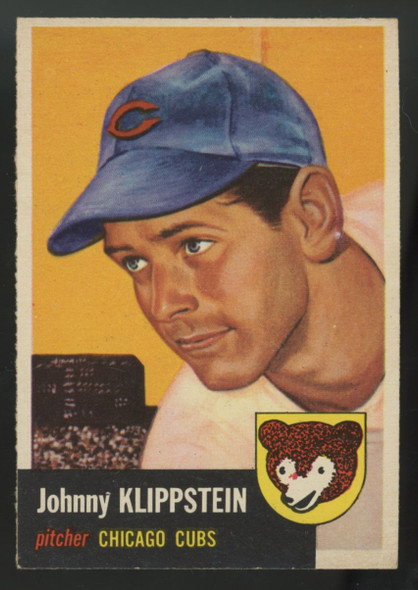 1953 Topps Johnny Klippstein #46 EX