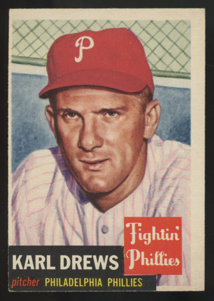 1953 Topps Karl Drews #59 VG/EX