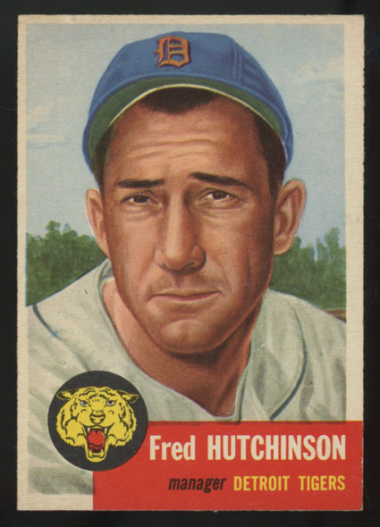 1953 Topps Fred Hutchinson #72 EX/MT