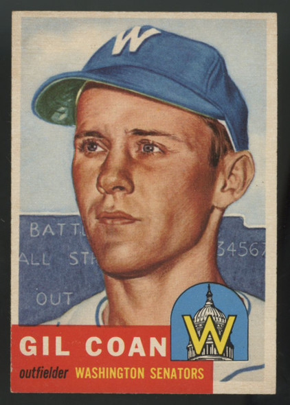 1953 Topps Gil Coan #133 EX/MT