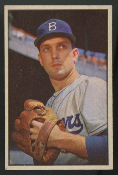 1953 Bowman Color Carl Erskine #12 EX