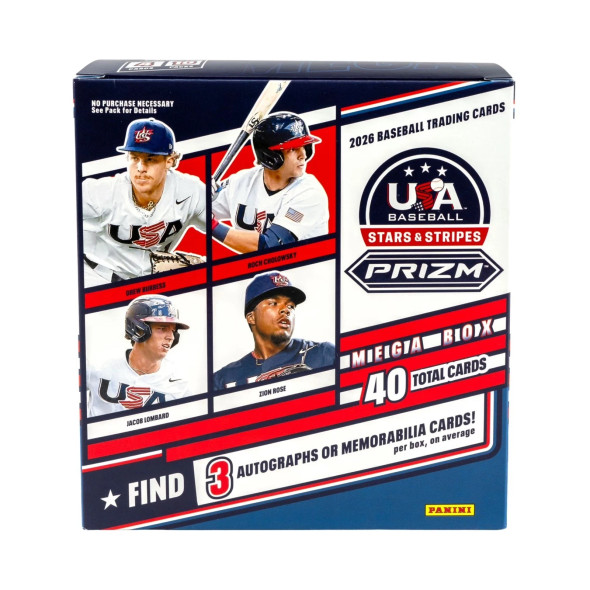 2026 Panini USA Stars & Stripes Prizm Baseball Mega Box