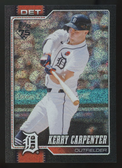 2026 Topps Series One Kerry Carpenter Black Sandglitter /10 #61