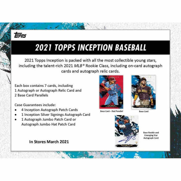 2021 Topps Inception Baseball Hobby Box 2021 Topps Inception Baseball Hobby Box