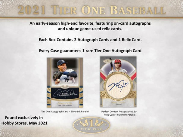 2021 Topps Tier One Baseball Hobby Box