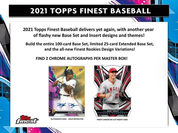 2021 Topps Finest Baseball Hobby Box