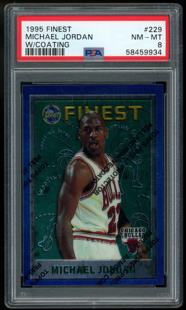 1995-96 Topps Finest Michael Jordan #229 PSA 8 NM-MT