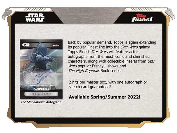 2022 Topps Finest Star Wars Hobby Case (8 Boxes)
