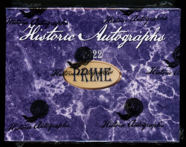 2022 Historic Autographs Prime Hobby Box
