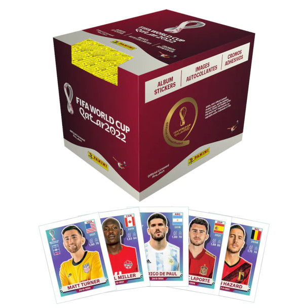 2022 Panini FIFA World Cup Soccer Sticker Box
