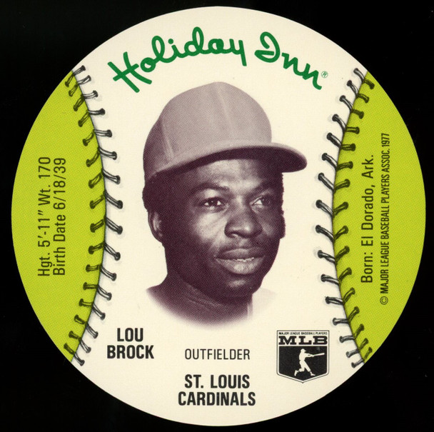 1977 Holiday Inn Lou Brock MSA Disc
