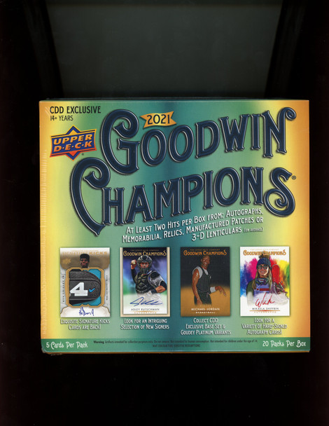 2021 Upper Deck Goodwin Champions CDD Exclusive Hobby Box
