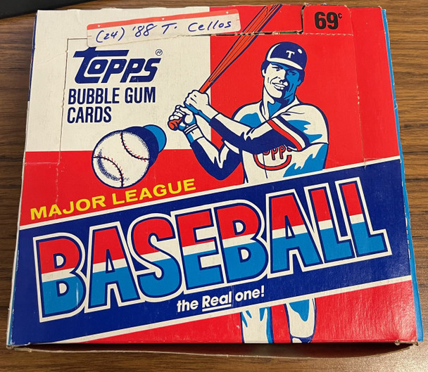 1988 Topps Baseball Cello Box 24 Factory Sealed Packs