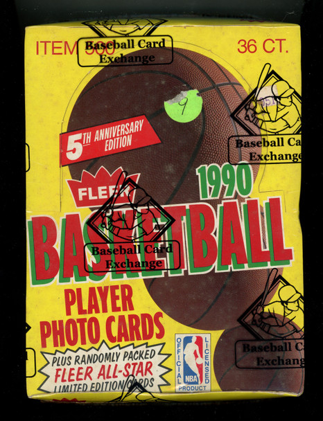 1990/91 Fleer Basketball Wax Box BBCE Wrapped And Sealed