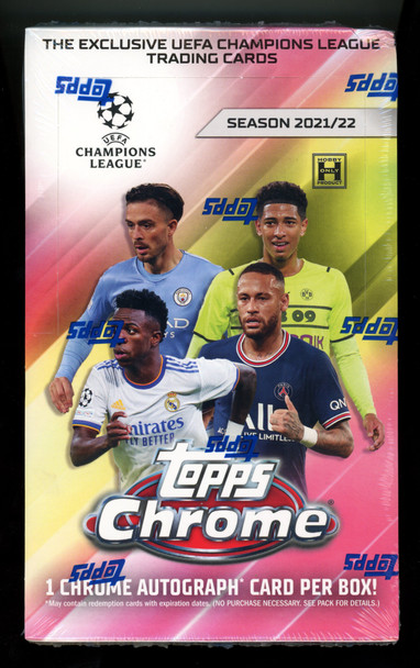 2021/22 Topps Chrome UEFA Champions League Hobby Box