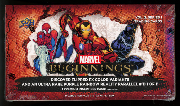 2022 Upper Deck Marvel Beginnings Volume 2 Series 1 Hobby Box