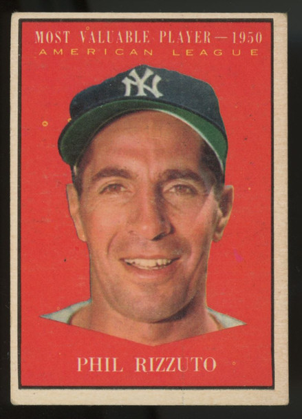 1961 Topps Phil Rizzuto MVP #471 VG/EX