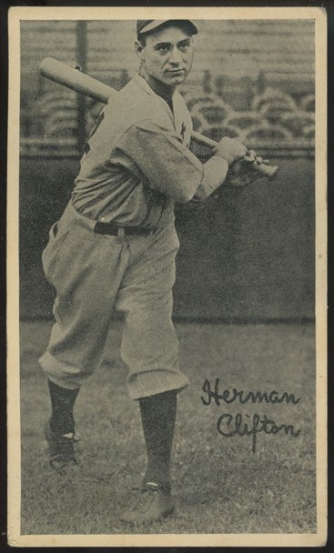 1936 Goudey Premiums Wide Pen R314 Herman Clifton G/VG (Creases)